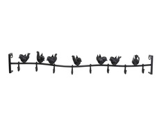 Вешалка настенная birds (kare) черный 92x13x10 см.
