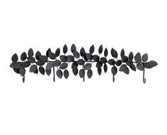 Вешалка настенная leafs (kare) черный 91x23x5 см.