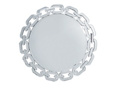 Зеркало chain (kare) серебристый 91x91x2 см.