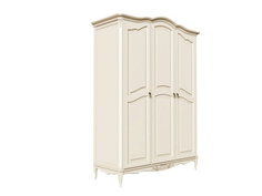 Шкаф gold wood 3dn (la neige) белый 162.0x66.0x223.0 см.