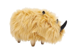 Пуф rhino (kare) коричневый 73x37x36 см.