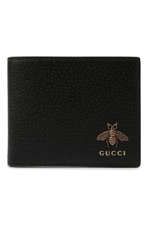 Кожаное портмоне animalier с отделениями для кредитных карт Gucci