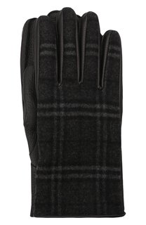 Комбинированные перчатки Burberry