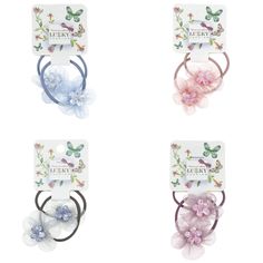 Комплект резинок Lukky Fashion Цветок с блестками,
