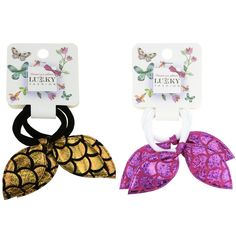 Комплект резинок Lukky Fashion Блестящий бантик-русалка,