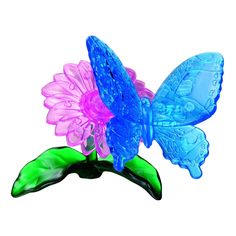 Головоломка Crystal Puzzle Бабочка голубая цвет: голубой