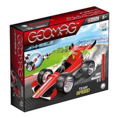 Магнитный конструктор Geomag Красная гоночная машина