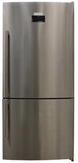 Холодильник Sharp Комбинированный с нижней МК, NoFrost, 84*75*186 см (нержавеющая сталь)
