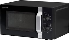 Микроволновая печь Sharp 20 л, 800 Вт, эмаль,457x262x375мм (черный)