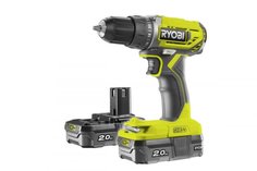 Безударная аккумуляторная дрель-шуруповерт Ryobi R18DD2-220S (желтый)