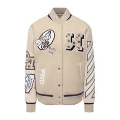 Шерстяной бомбер Off-White