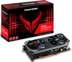 Видеокарта PCI-E PowerColor Radeon RX 6600XT Red Devil (AXRX 6600XT 8GBD6-3DHE/OC) 8GB GDDR6 128bit 7nm 2064/16000MHz HDMI/3*DP RTL