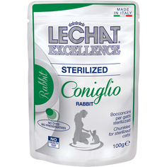 Корм для кошек LECHAT EXCELLENCE Sterilized Кролик в соусе 100 г