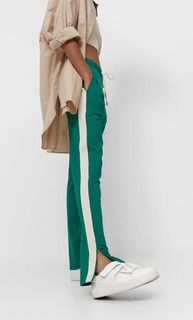 Stradivarius Брюки Из Нейлона Зеленый Xs