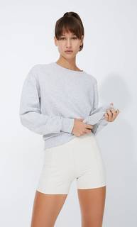 Stradivarius Короткие Спортивные Шорты Цвет Небеленого Полотна Xs