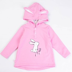 Джемпер-худи Котмаркот &quot;Белый кролик&quot; с ушками, земляничный Apollo