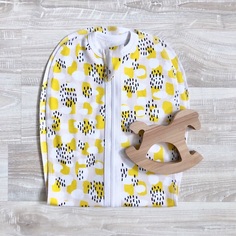 Пелёнка-кокон Mjolk &quot;Mustard Spots&quot;, желтая Сонный гномик