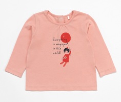 Лонгслив Artie AFd-368d для девочки, розовый Apollo