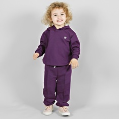 Худи Bossa Nova с вышивкой для девочки, фиолетовое Lapochka