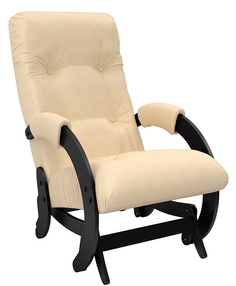 Кресло-качалка глайдер Модель 68, Венге, экокожа Polaris Beige Leset