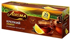 Чай черный Лисма &quot;Крепкий Лимон&quot; индийский, 25 пакетиков