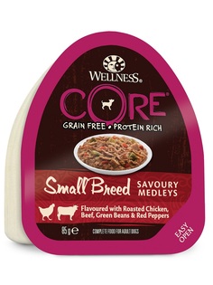 Консервы Wellness CORE Small Breed &quot;Курица с говядиной, фасолью и перцем&quot; для собак мелких пород, 85гр Cor.E