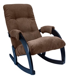 Кресло-качалка Leset &quot;Модель 67&quot; венге, ткань (цвета в ассорт.)