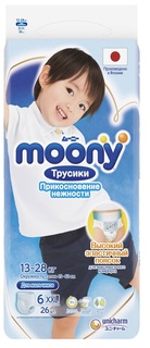 Японские трусики Moony Man для мальчиков XXL, 13-28кг, 26шт.