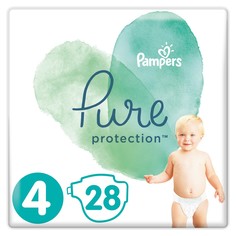 Подгузники Pampers Pure Protection Maxi 4 (9-14кг), 28шт.