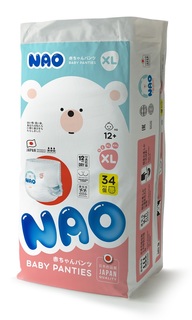 Трусики-подгузники NAO XL (12+ кг), 34шт.