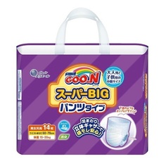 Японские подгузники-трусики Goon Super Big ХХL 15-35кг, 14шт.