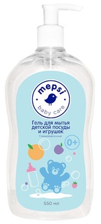 Гель для мытья детской посуды и игрушек Mepsi, 550мл