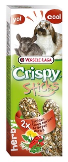 Палочка Versele-Laga Crispy для кроликов и шиншилл с травами, 2х55гр