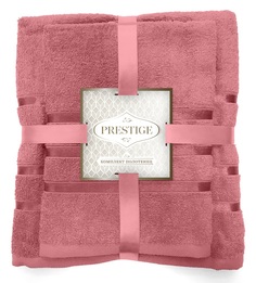 Комплект из 2-х махровых полотенец Prestige &quot;Розовый корал&quot;, 50х80/70х130см ОТК