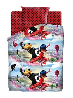 Комплект постельного белья &quot;Нордтекс&quot; Леди Баг и Супер Кот, 3 предмета, с наволочкой 70х70см