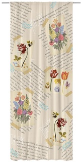 Штора Нордтекс &quot;Волшебная ночь&quot; Tulips, габардин, 150х270см