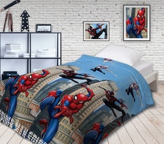 Покрывало стеганое &quot;Непоседа&quot; Spider-Man Городские герои, 1,5-спальное ОТК