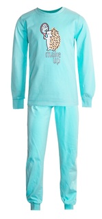 Пижама НОАТЕКС+ для девочки: лонгслив и брюки, голубая Витоша