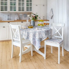 Скатерть Нордтекс &quot;Verossa&quot; Птички серые, 144х200см