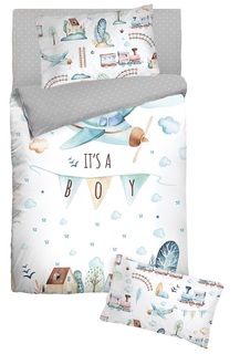 Комплект постельного белья Нордтекс &quot;Облачко&quot; Its a Boy, с наволочкой 40х60см