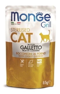 Пауч Monge Cat Grill Pouch &quot;Итальянская курица&quot; для стерилизованных кошек, 85гр