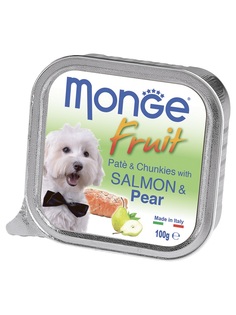 Консервы Monge Dog Fruit &quot;Лосось с грушей&quot; для собак, 100гр