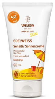 Натуральный солнцезащитный крем для младенцев и детей Weleda SPF50, 50мл