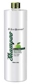 Шампунь Iv San Bernard Traditional Line PLUS Green Apple для длинной шерсти без лаурилсульфата натрия, 1л