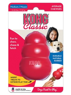 Игрушка KONG Classic для собак M, средняя, 8х6см