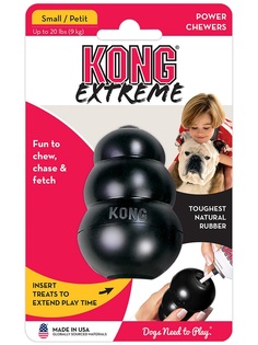 Игрушка KONG Extreme для собак S очень прочная, малая, 7х4см
