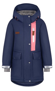 Куртка OLDOS &quot;Жизель&quot; для девочки, синяя Apollo