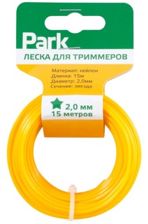 Леска для триммеров Park 2мм, звезда, 15м Bit