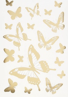 Набор виниловых наклеек Decoretto &quot;Сияющие бабочки&quot; для интерьера