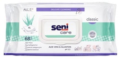 Салфетки влажные Seni Care Classic с алое вера и аллантоином, 68шт.